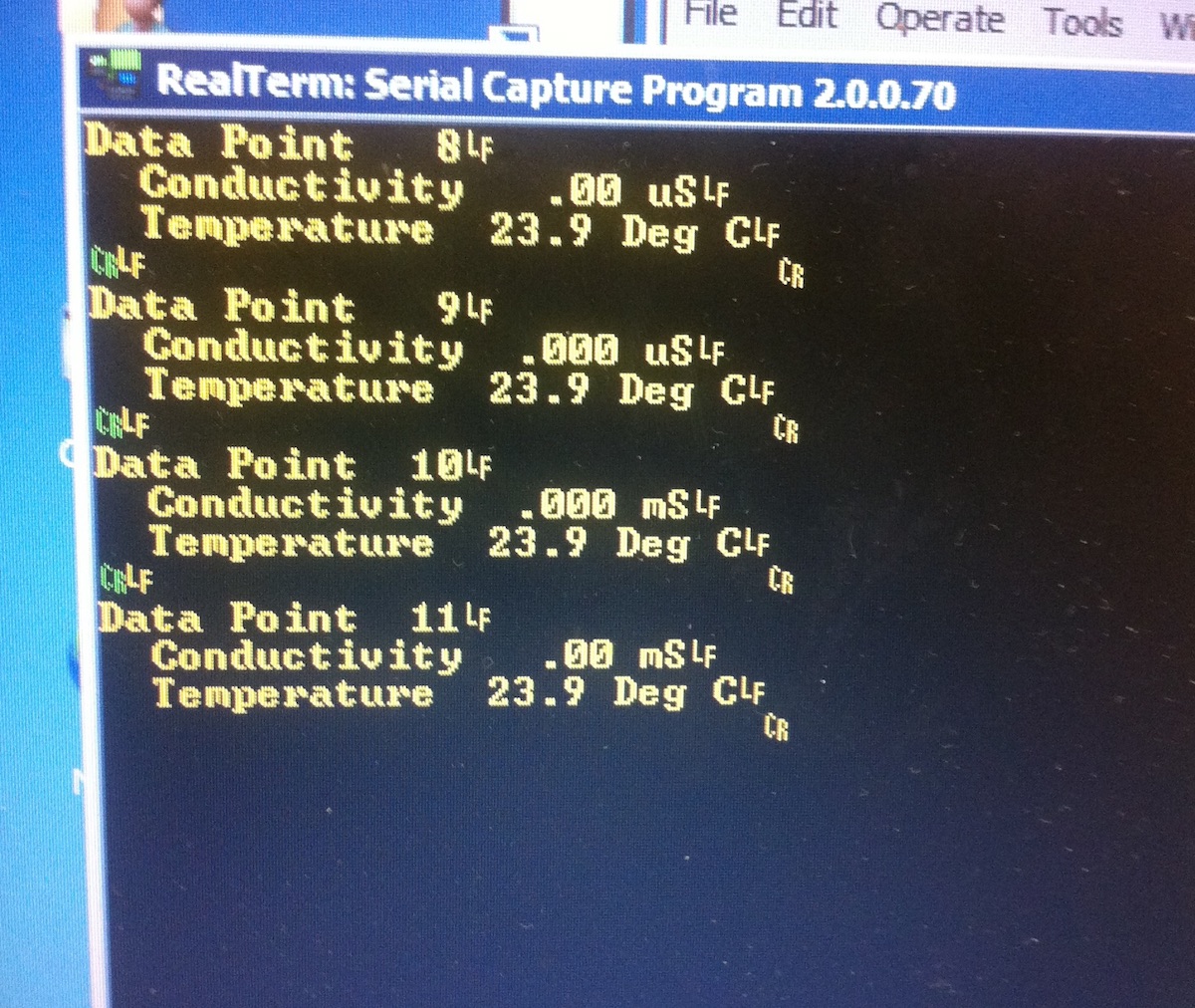 software output after CR